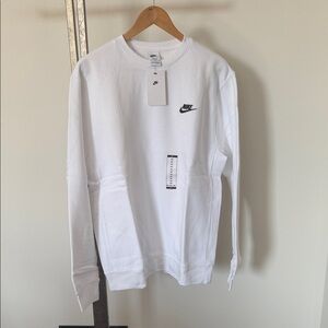 Nike White Crewneck Sweatshirt